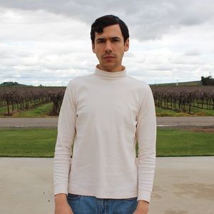 Vintage White Long Sleeve Turtleneck